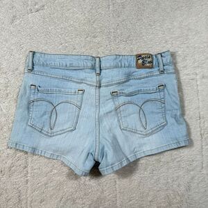 Y2K Paris Blues Light Wash Denim Jean Booty Shorts